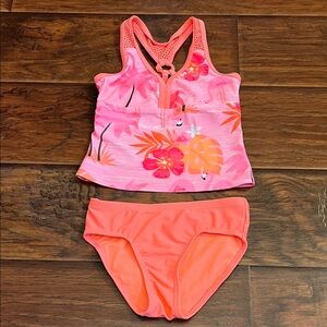 ⭐️⭐️PICK 5 / $20 ZeroXposur Kids Swim Bikini - Pink and Orange Floral 4/5